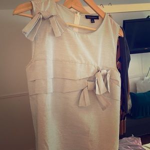 Pinstriped sleeveless blouse